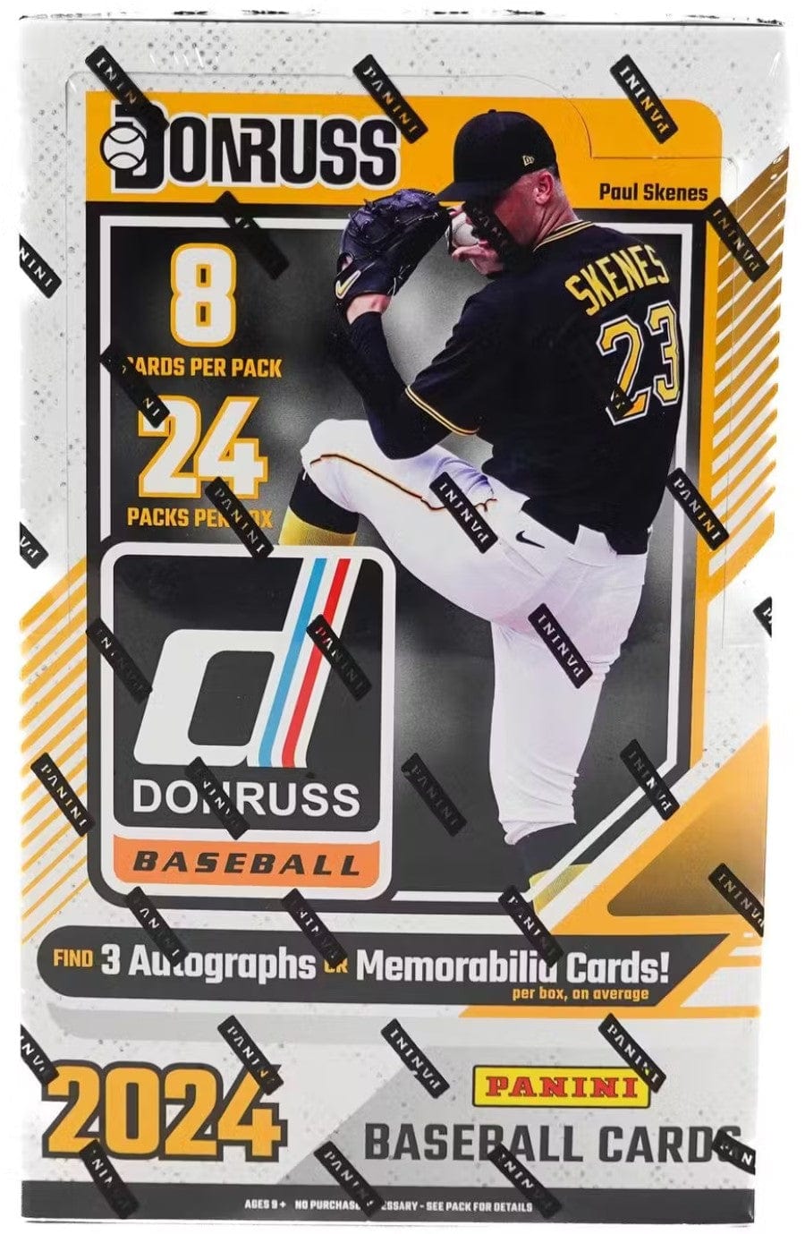 2024 Panini Donruss Baseball Hobby Box (24 Packs, 8 Cards Per Pack