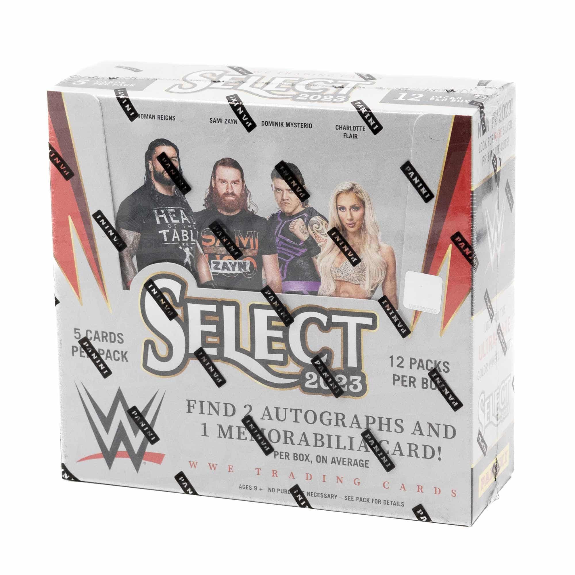 2023 Panini Select WWE Hobby Box (5 Cards Per Pack, 12 Packs Per Box