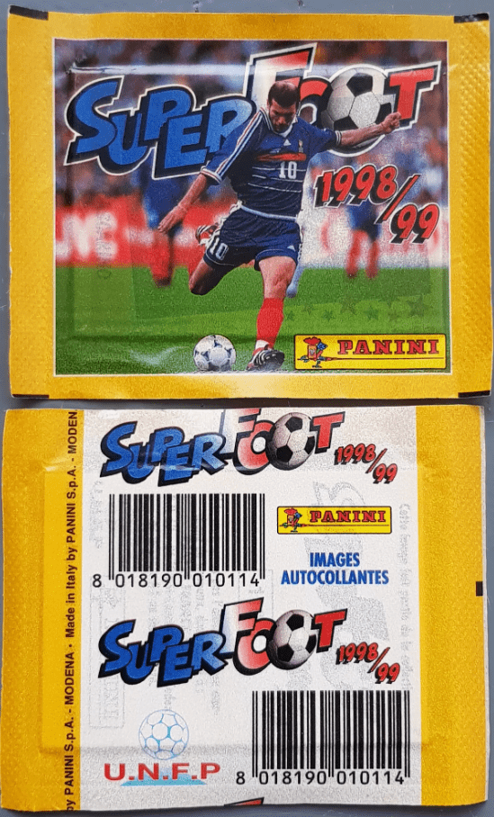 1998-99 Panini Superfoot Soccer Sticker Pack (5 Stickers Per Pack)