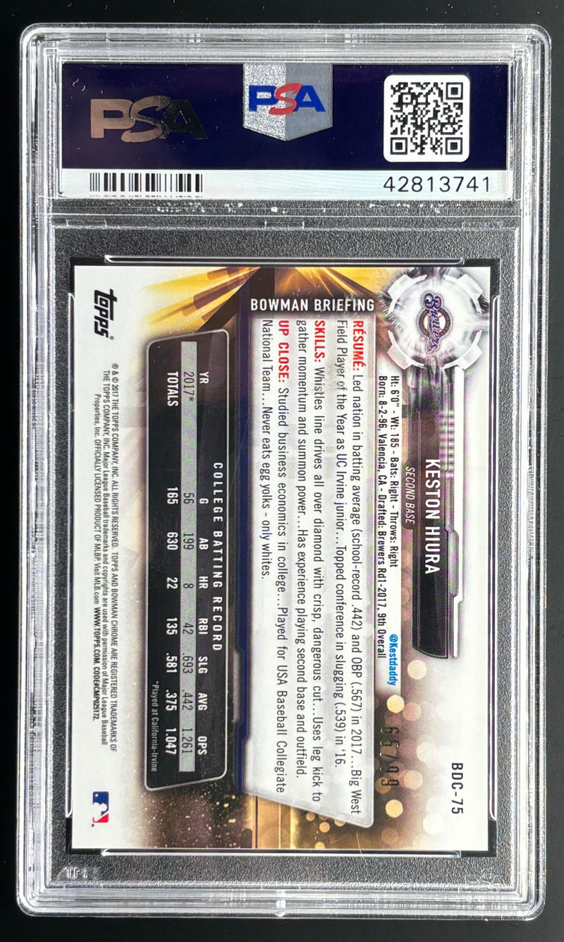 2017 Bowman Draft Keston Hiura 