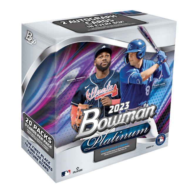 2023 Bowman Platinum Baseball Monster Box (5 cards per pack, 20 packs per box)