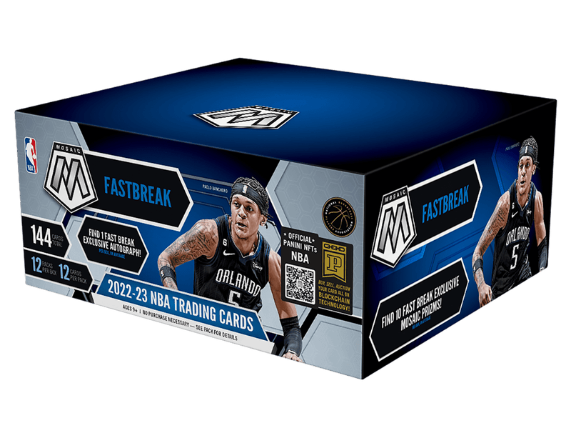 2022/23 Panini Mosaic Basketball Fast Break Box (12 Packs per Box, 12 Cards per Pack)