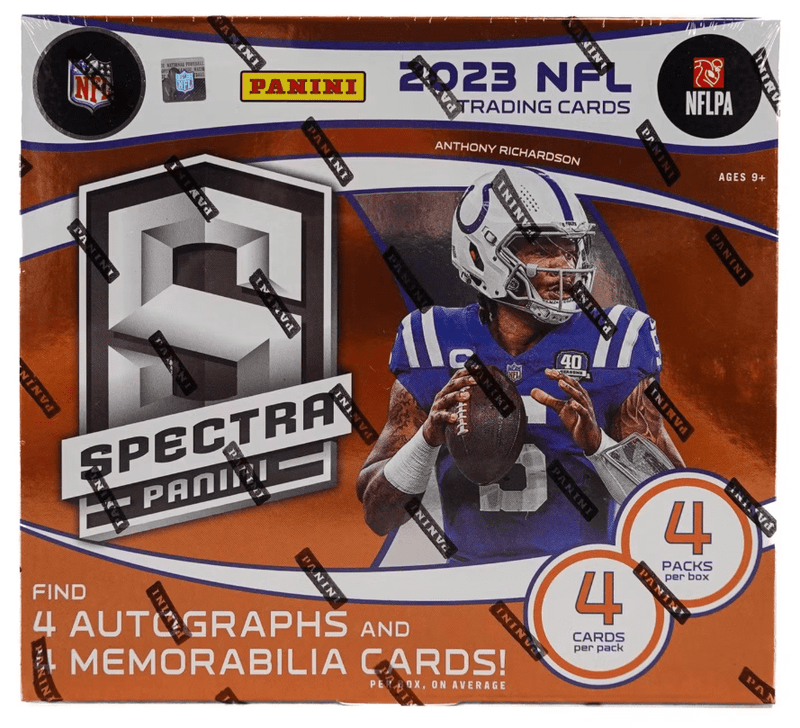 2023-24 Spectra Football Hobby Box (4 Packs per Box, 4 Cards per Pack)