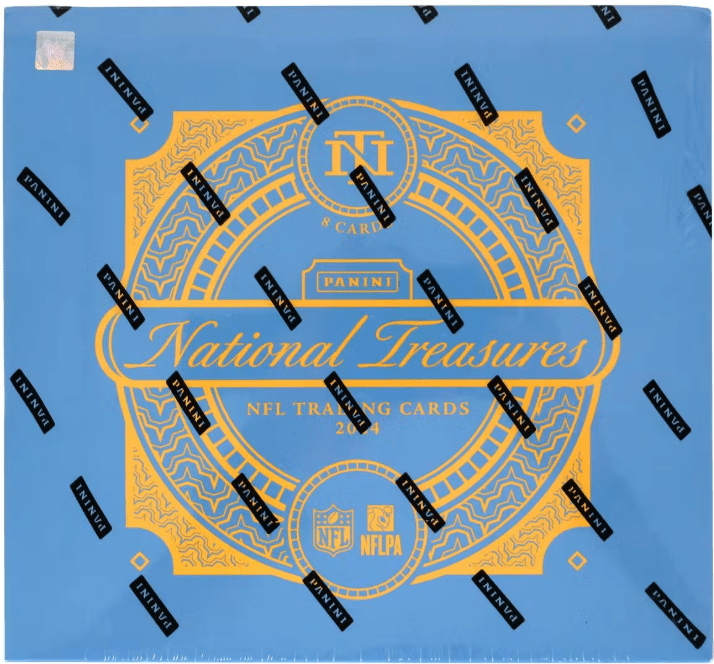 2024 National Treasures Football Hobby Box (1 Pack Per Box, 8 Cards Per Pack)