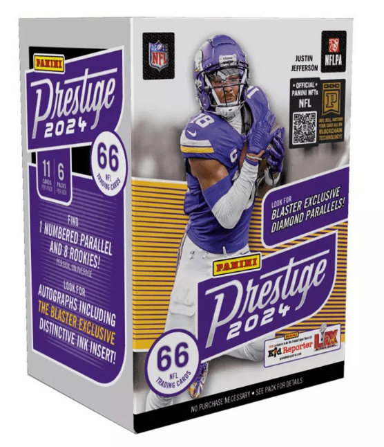 2024 Prestige Football Blaster Box (6 Packs Per Box, 11 Cards Per Pack)