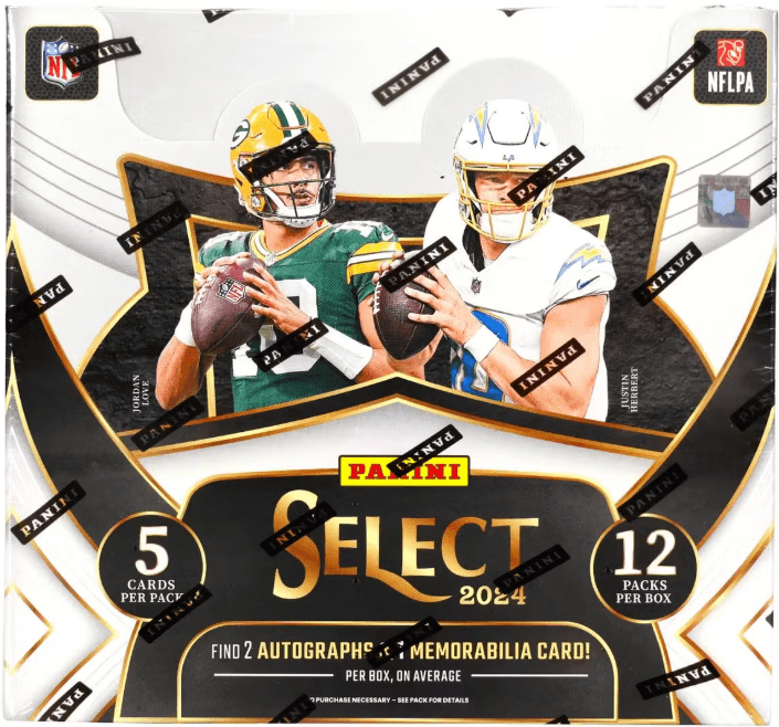 2024 Select Football Hobby Box (12 Packs Per Box, 5 Cards Per Pack)