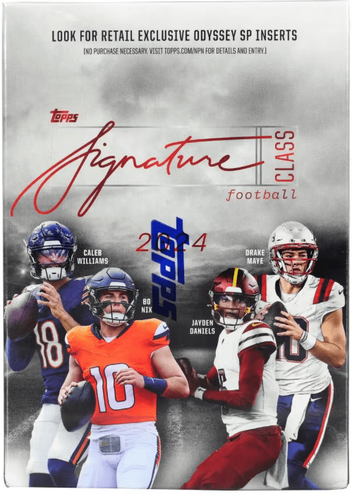 2024 Topps Signature Class Football Blaster Box (6 Packs Per Box, 7 Cards Per Pack)