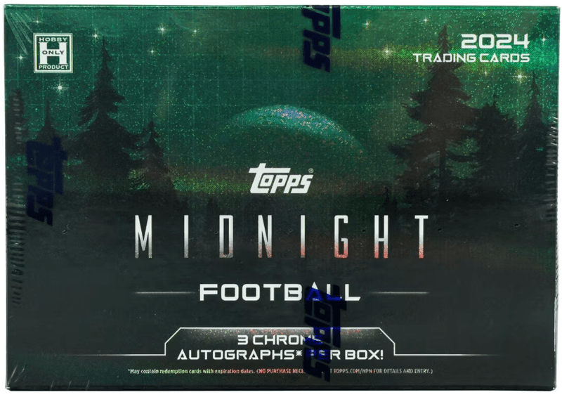 2024 Topps Midnight Football Hobby Box (1 Pack Per Box, 7 Cards Per Pack)