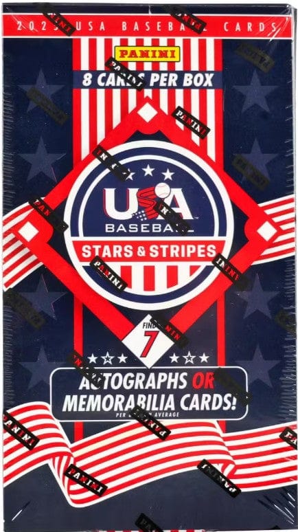 2025 Panini USA Stars & Stripes Baseball Hobby Box (1 Pack Per Box, 8 Cards Per Pack)