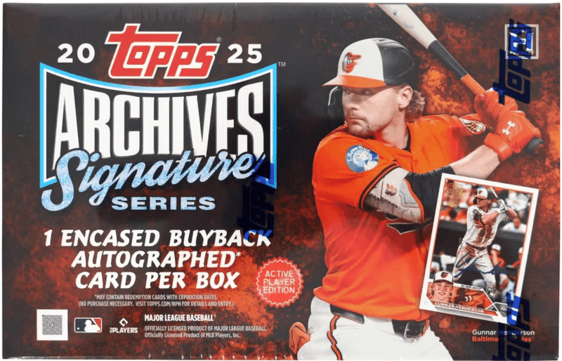 2025 Topps Archives Signature Series Baseball Hobby (1 Pack Per Box, 1 Card Per Pack)