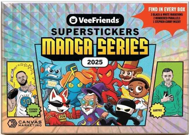 2025 VeeFriends Manga Super Stickers Box (7 Packs Per Box, 3 Stickers Per Pack)