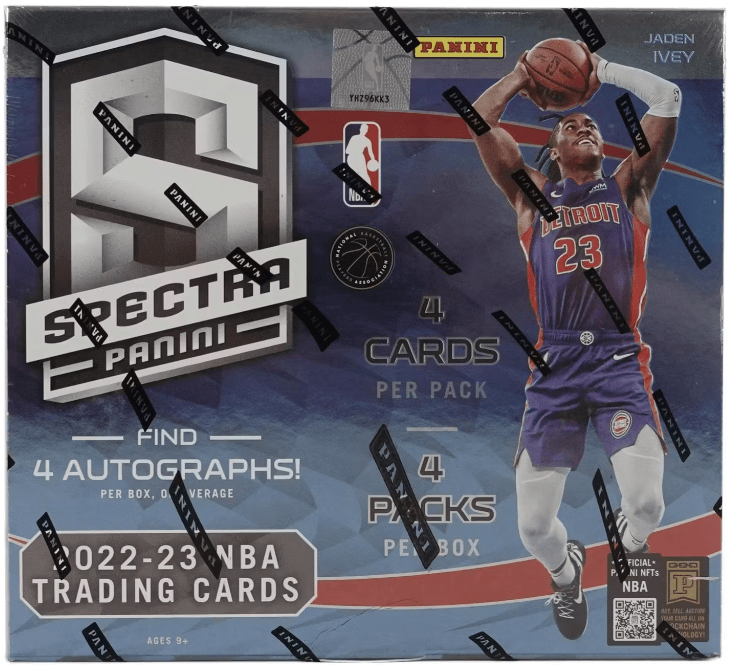 2022-23 Panini Spectra Basketball Hobby Box (4 Packs per Box, 4 Cards per Pack)