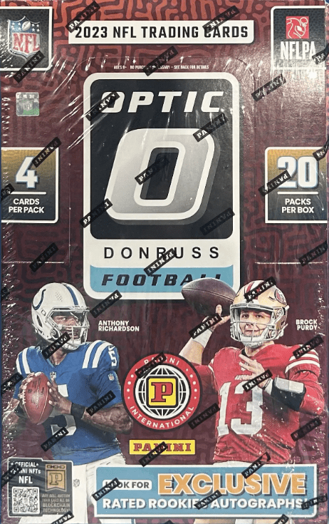 2023 Donruss Optic Football International Hobby (20 packs per box, 4 cards per pack)