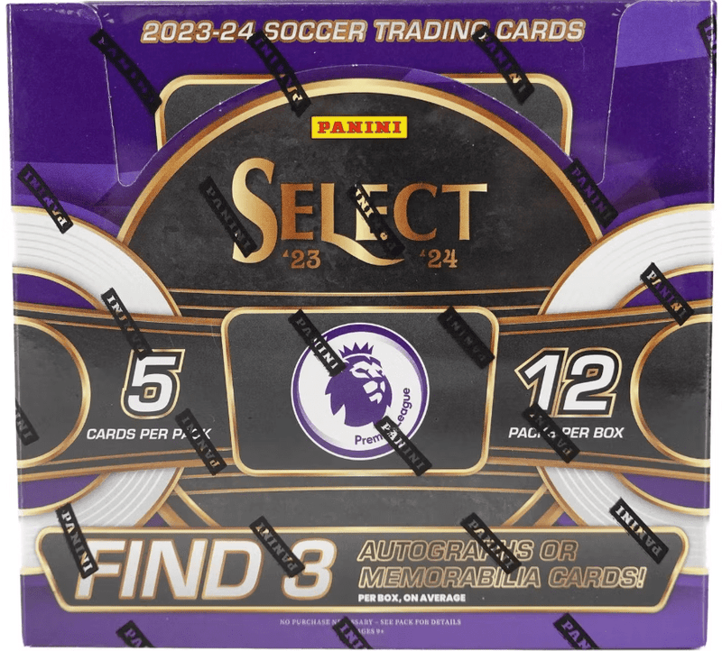 2023-24 Select Premier League Hobby Box (12 Packs per Box, 5 Cards per Pack)