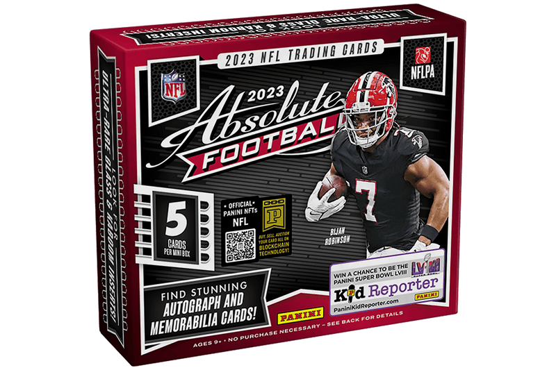 2023 Absolute Football Hobby Box (3 Mini-Boxes per Box, 5 Cards per Mini-Box)