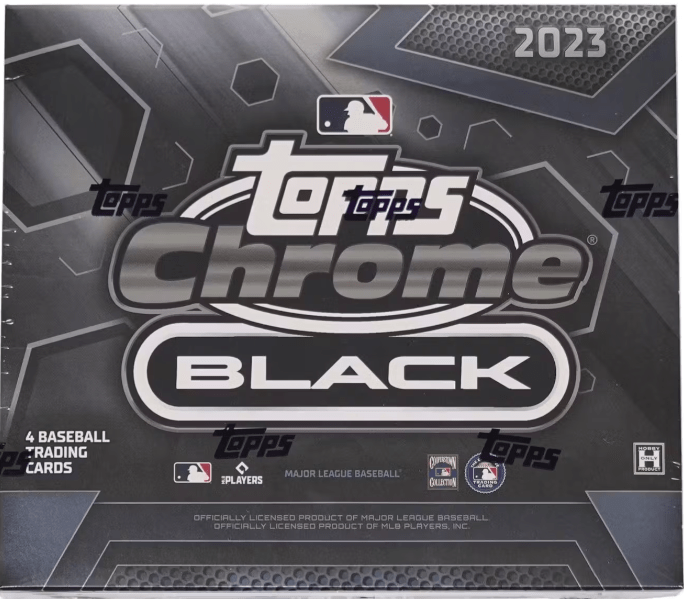 2023 Topps Chrome Black Baseball Hobby Box (3 Cards per Box, 1 Encased Autograph per Box)