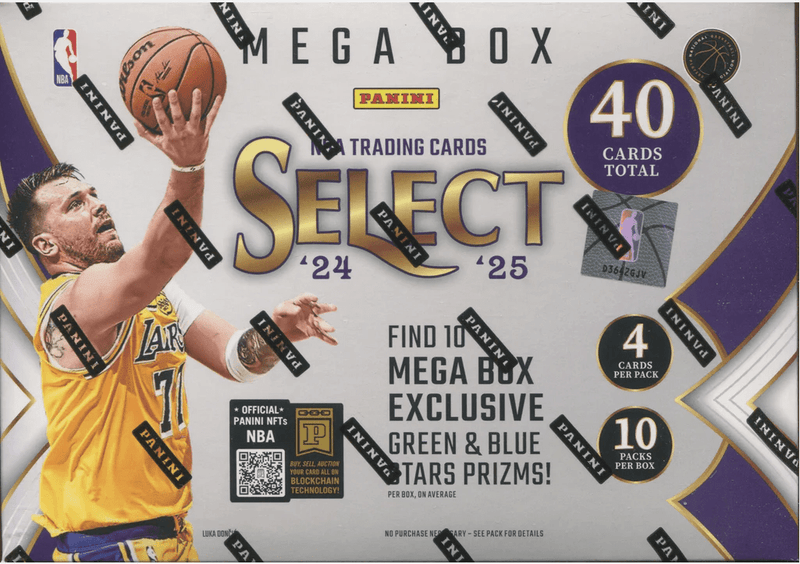 2024-25 Select Basketball Hobby Mega Box (10 Packs Per Box, 4 Cards Per Pack)