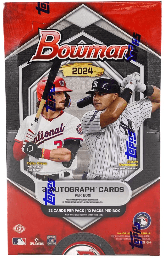 2024 Bowman Jumbo HTA Hobby (12 Packs Per Box, 32 Cards Per Pack)
