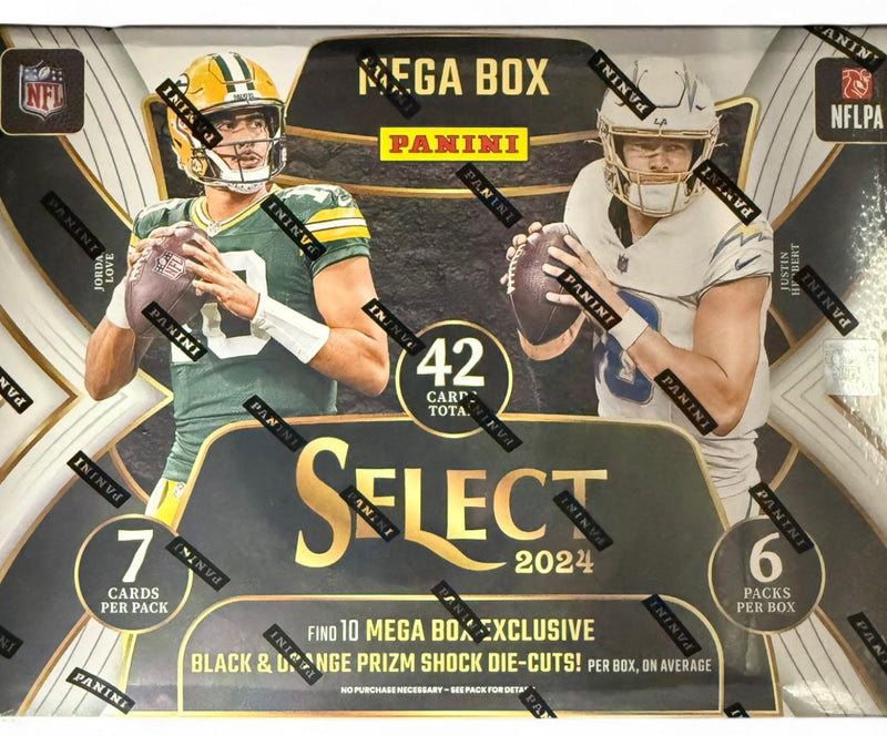 2024 Select Football Hobby Mega Box (6 packs per box, 7 cards per pack)