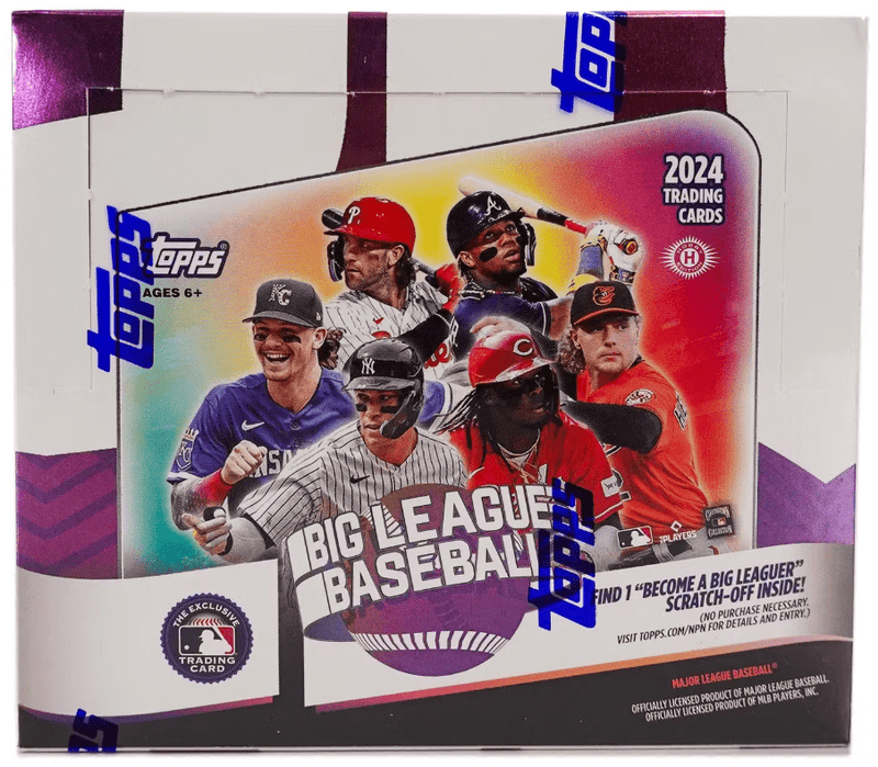 2024 Topps Big League Baseball Hobby Box (18 Packs per Box, 8 Cards per Pack)