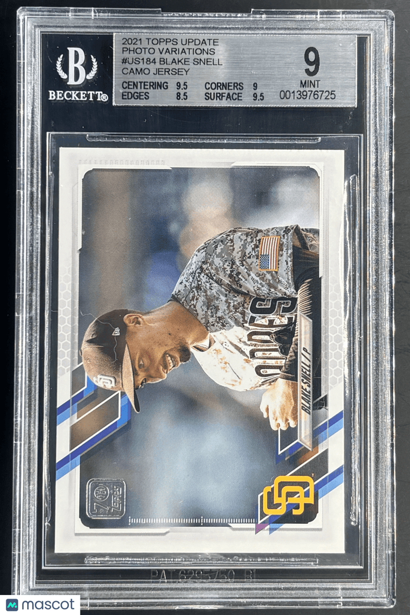 2021 Topps Update Photo Variations camo jsy Blake Snell 