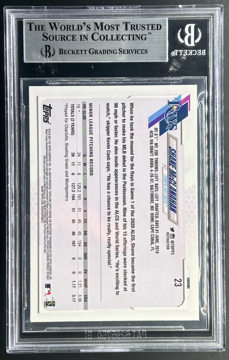 2021 Topps Chrome Refractors Shane McClanahan 