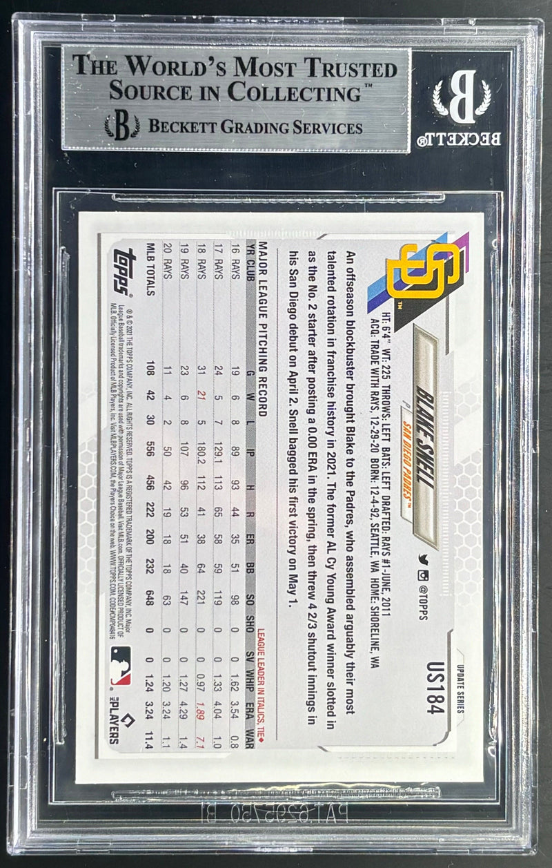 2021 Topps Update Photo Variations camo jsy Blake Snell 