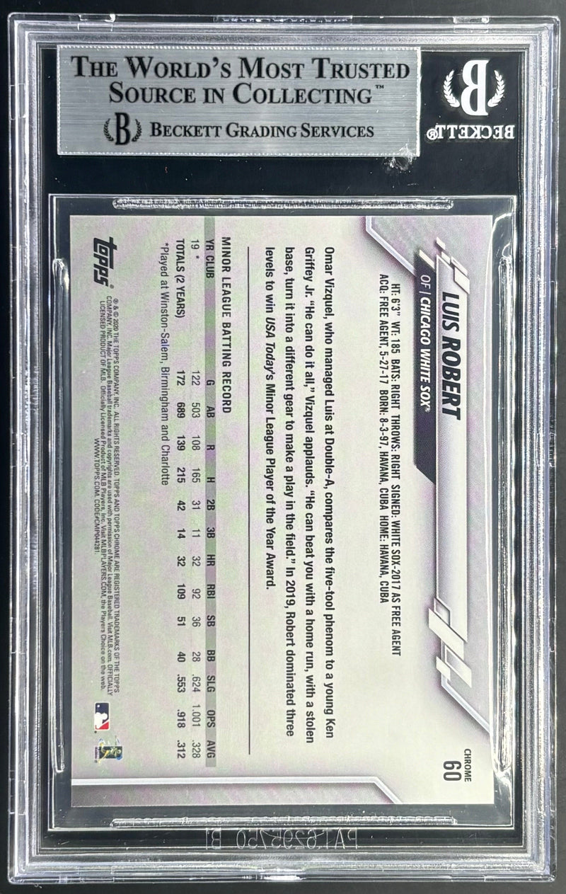2020 Topps Chrome Luis Robert Rookie Ben Baller Editiion 