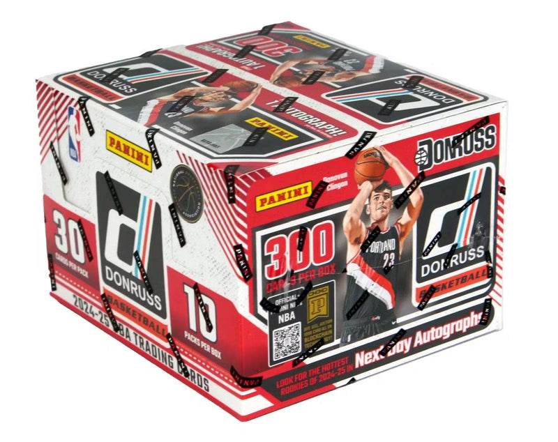 2024-25 Panini Donruss Basketball Hobby Box (10 Packs Per Box, 30 Cards Per Pack)