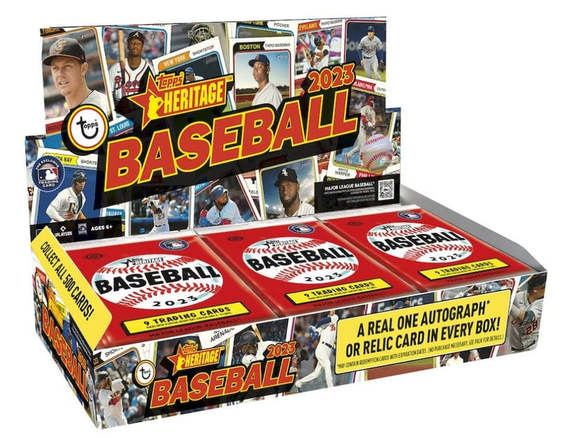 2023 Topps Heritage Baseball Hobby Box (9 Cards per Pack, 24 Packs Per Box)