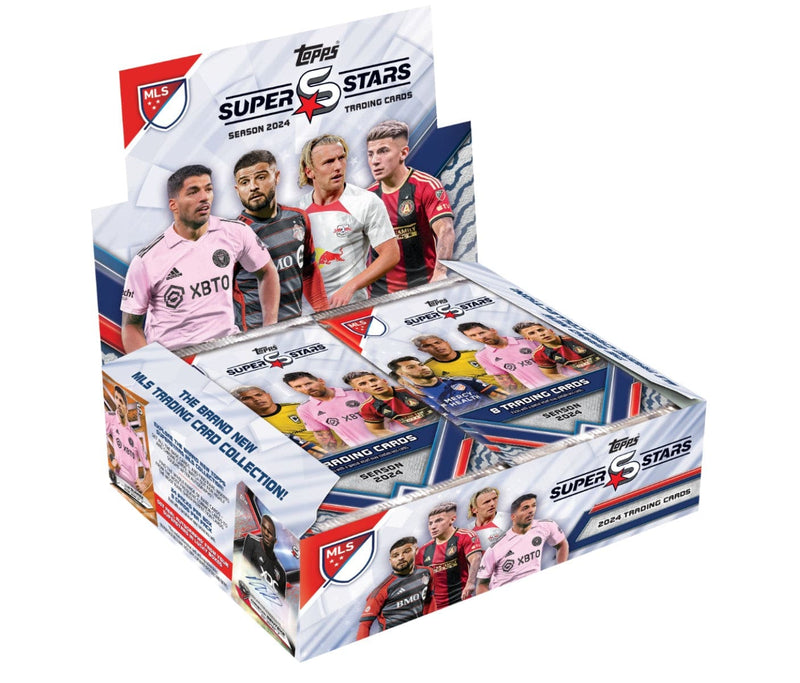 2024 Topps MLS Super Stars Soccer Hobby Box ( 24 Packs, 8 Cards Per Pack )