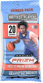 2021/22 Panini Prizm Basketball Hanger Pack (20 Cards Per Pack)