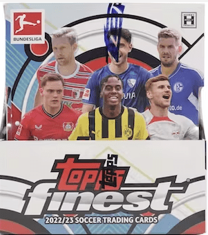 2022/23 Topps Finest Bundesliga Soccer Hobby Box (2 Mini-Boxes Per Master Box, 6 Packs Per Mini-Box, 5 Cards Per Pack)