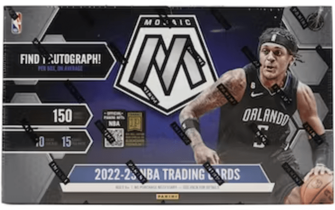 2022/23 Panini Mosaic Basketball Hobby Box (10 Packs per Box, 15 Cards per Pack)