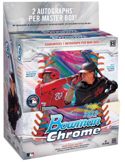 2023 Bowman Chrome Baseball Hobby Box (5 Cards Per Pack, 12 Packs Per Box)