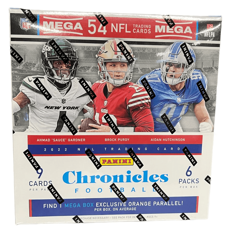 2022 Panini Chronicles Football Mega Box (Recon Inserts) (9 Cards Per Pack, 6 Packs Per Box)