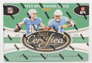 2023 Panini Certified Football Hobby Box (10 Packs per Box, 5 Cards per Pack)