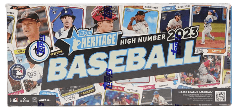 2023 Topps Heritage High Number Baseball Hobby Box (24 Packs Per Box, 9 Cards Per Pack)