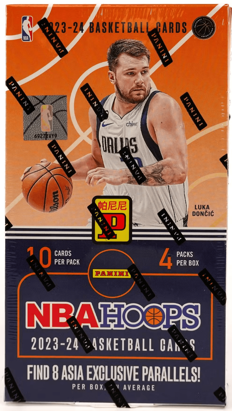 2023/24 Panini Hoops Basketball Asia Box (4 Packs Per Box, 10 Cards Per Pack)