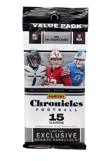 2022 Panini Chronicles Football Value Pack (1 Pack, 15 Cards)