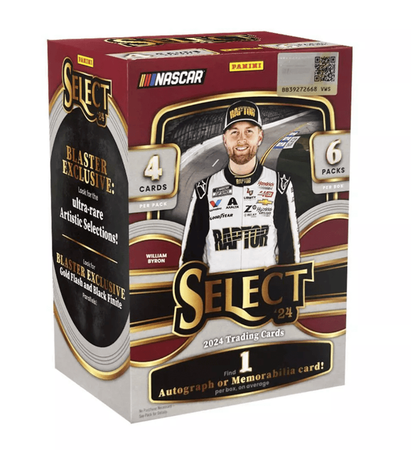 2024 Panini Select Nascar Blaster Box (6 Packs, 4 Cards Per Pack)
