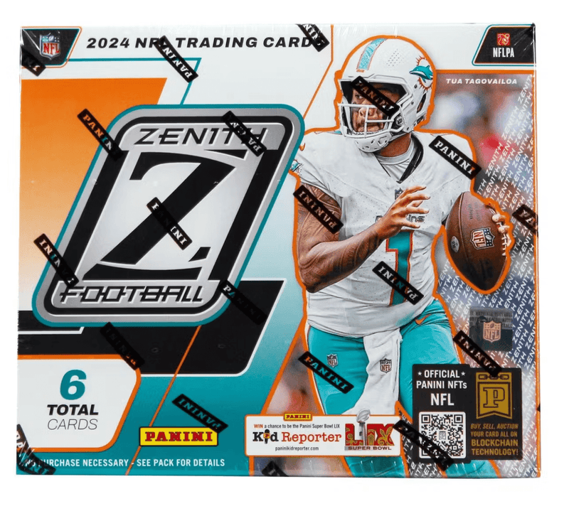 2024 Panini Zenith Football Hobby Box (1 Pack Per Box, 6 Cards Per Pack)