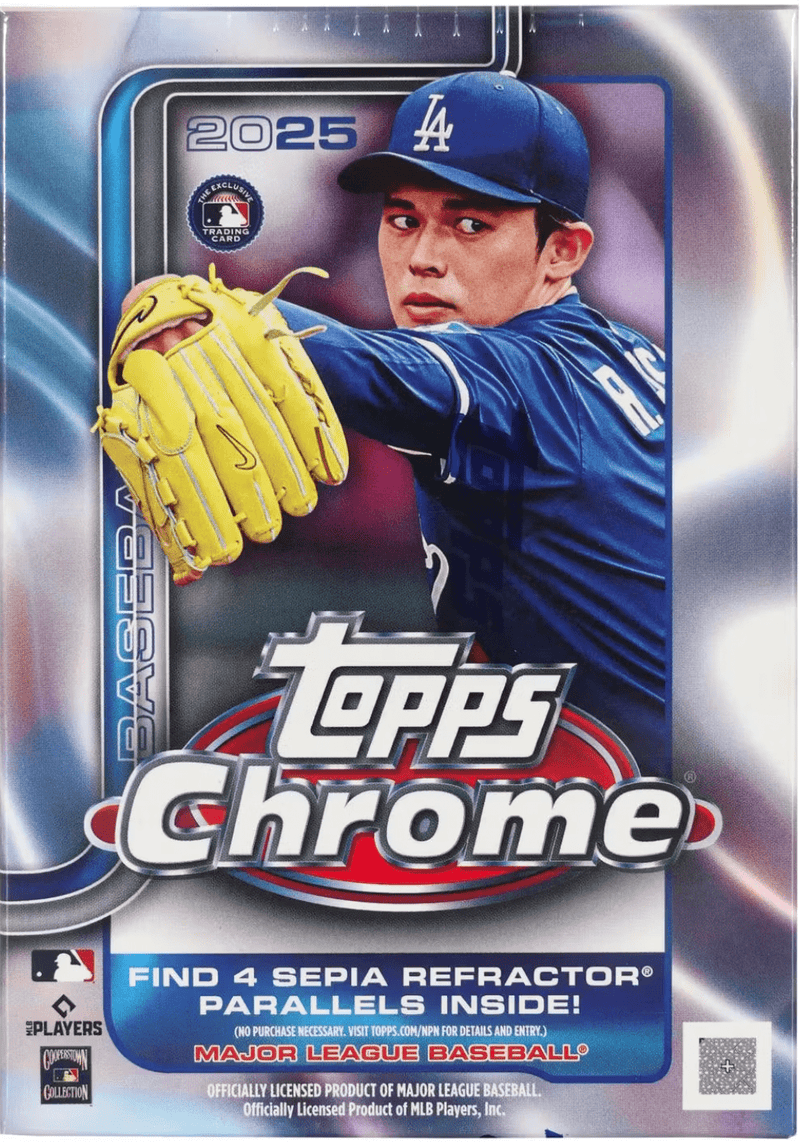 2025 Topps Chrome Baseball Blaster Box (7 Packs Per Box, 4 Cards Per Pack)