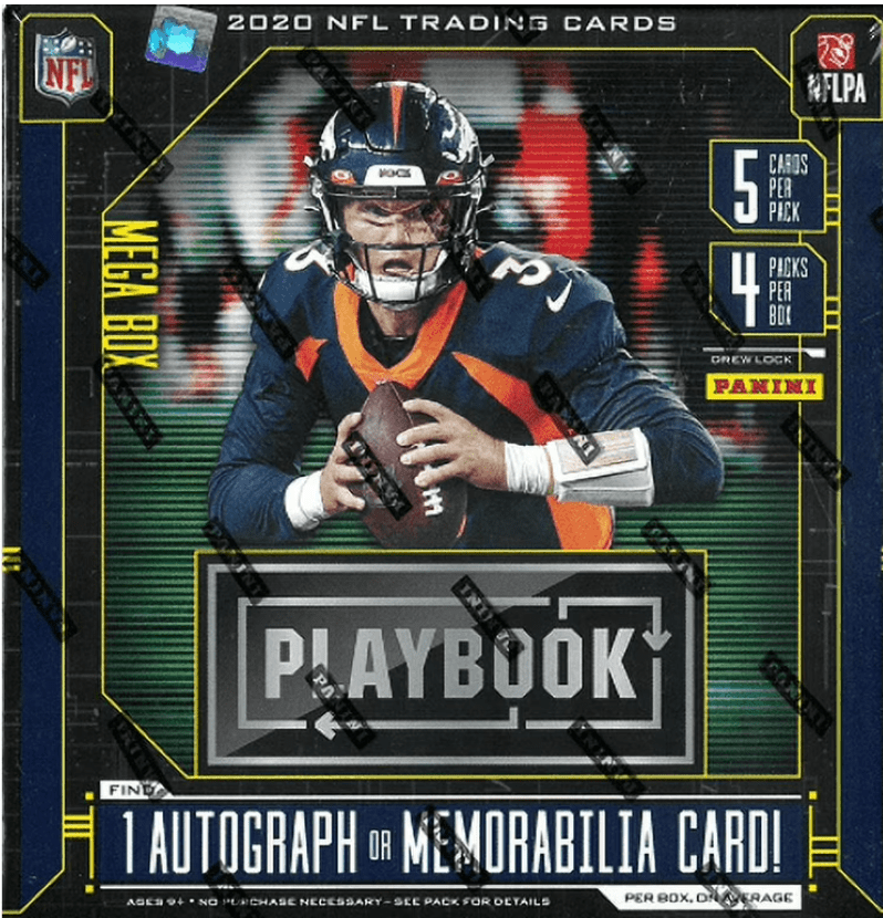 2020 Panini Playbook Football Mega Box ( 5 Cards Per Pack 4 Packs Per Box)