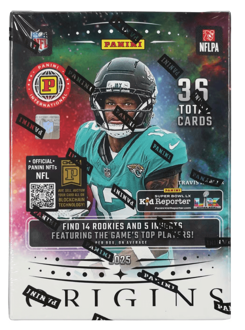 2025 Panini Origins Football International Blaster Box (6 Packs per Box, 6 Cards per Pack)