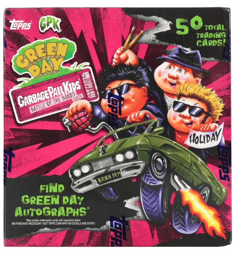 Garbage Pail Kids Battle of the Bands - Green Day Hobby Box (Topps 2024) (10 Packs Per Box, 5 Cards Per Pack)