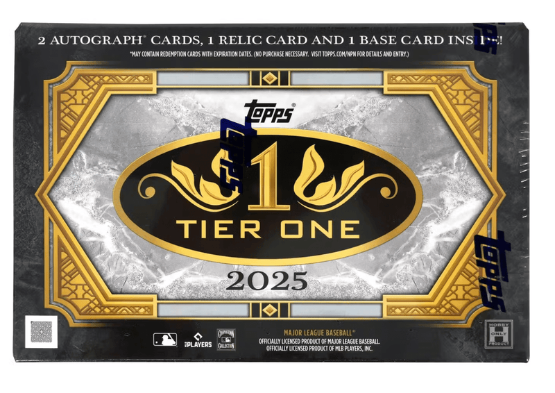 2025 Topps Tier One Baseball Hobby Box (1 Pack Per Box, 4 Cards Per Pack)