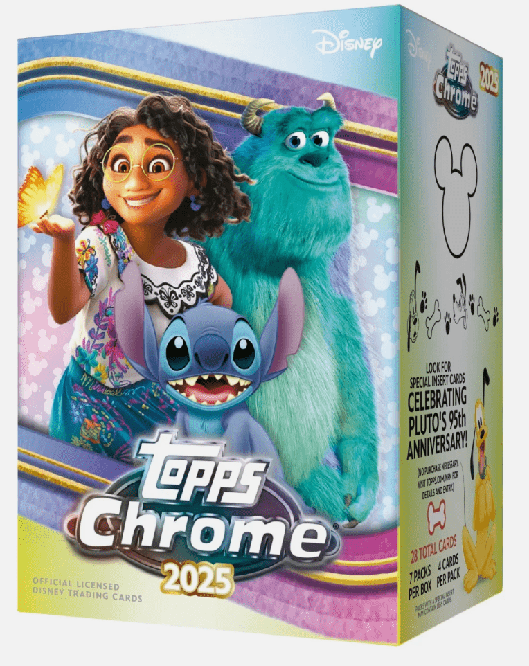 Disney Chrome 7-Pack Blaster Box (Topps 2025) (7 Packs Per Box, 4 Cards Per Pack)