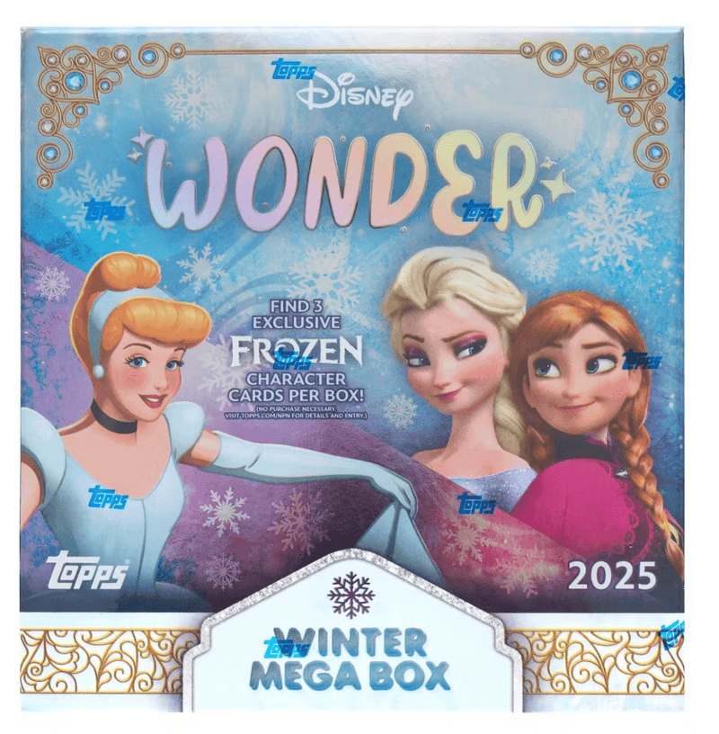 Disney Wonder Winter Mega Box (Topps 2025) (15 Packs Per Box, 6 Cards Per Pack)