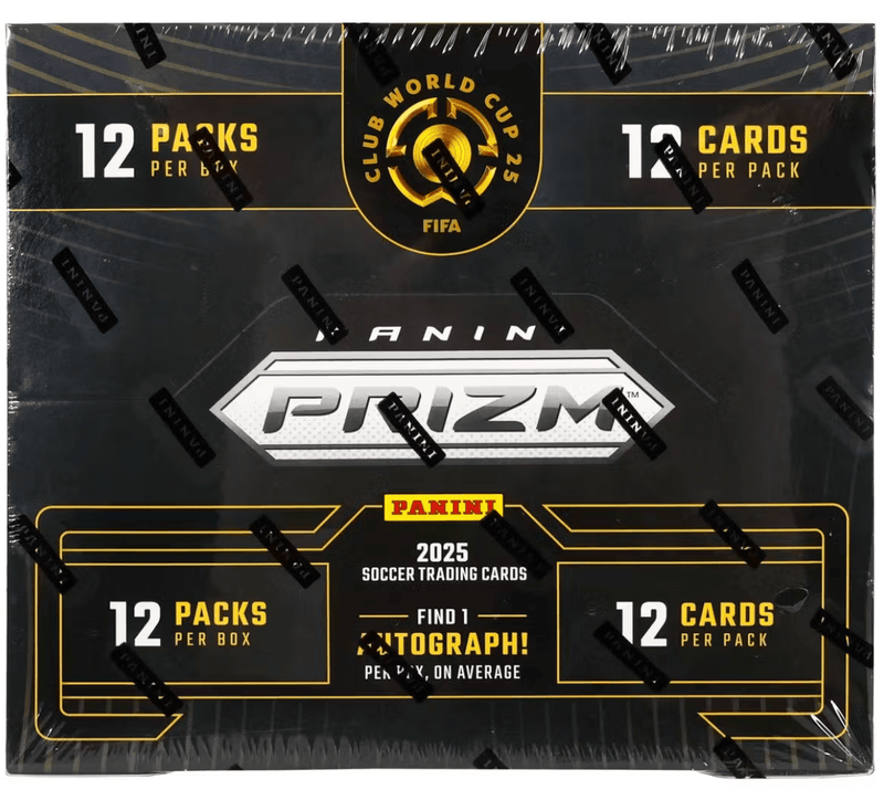 2025 Panini Prizm FIFA Club World Cup Soccer Hobby  (12 Packs Per Box, 12 Cards Per Pack)